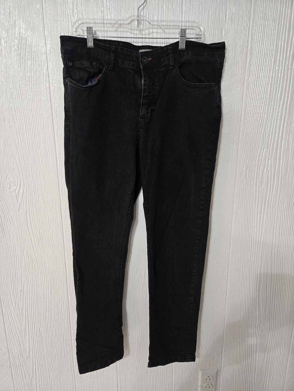 Weatherproof Original Vintage Jeans Size 36x30 Black Slim Fit Men's
